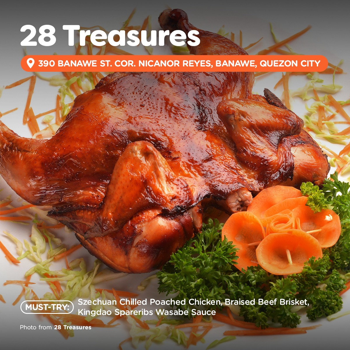 28 Treasures HK Roast and Dimsum restaurant with Hong Kong-style roast meats in Banawe, Quezon City