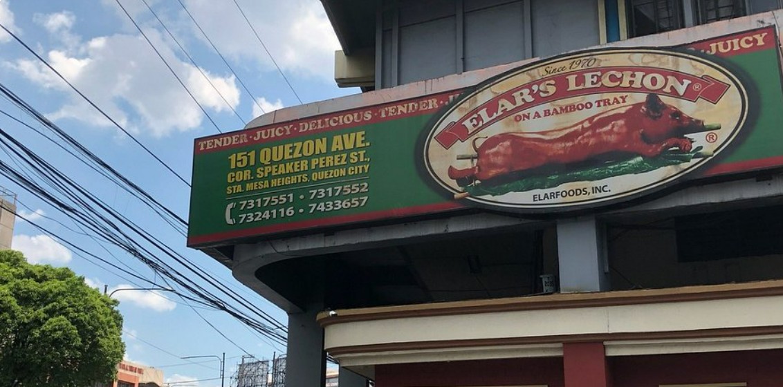 Elar's Lechon the Original serving crispy roasted lechon in Banawe, Quezon City
