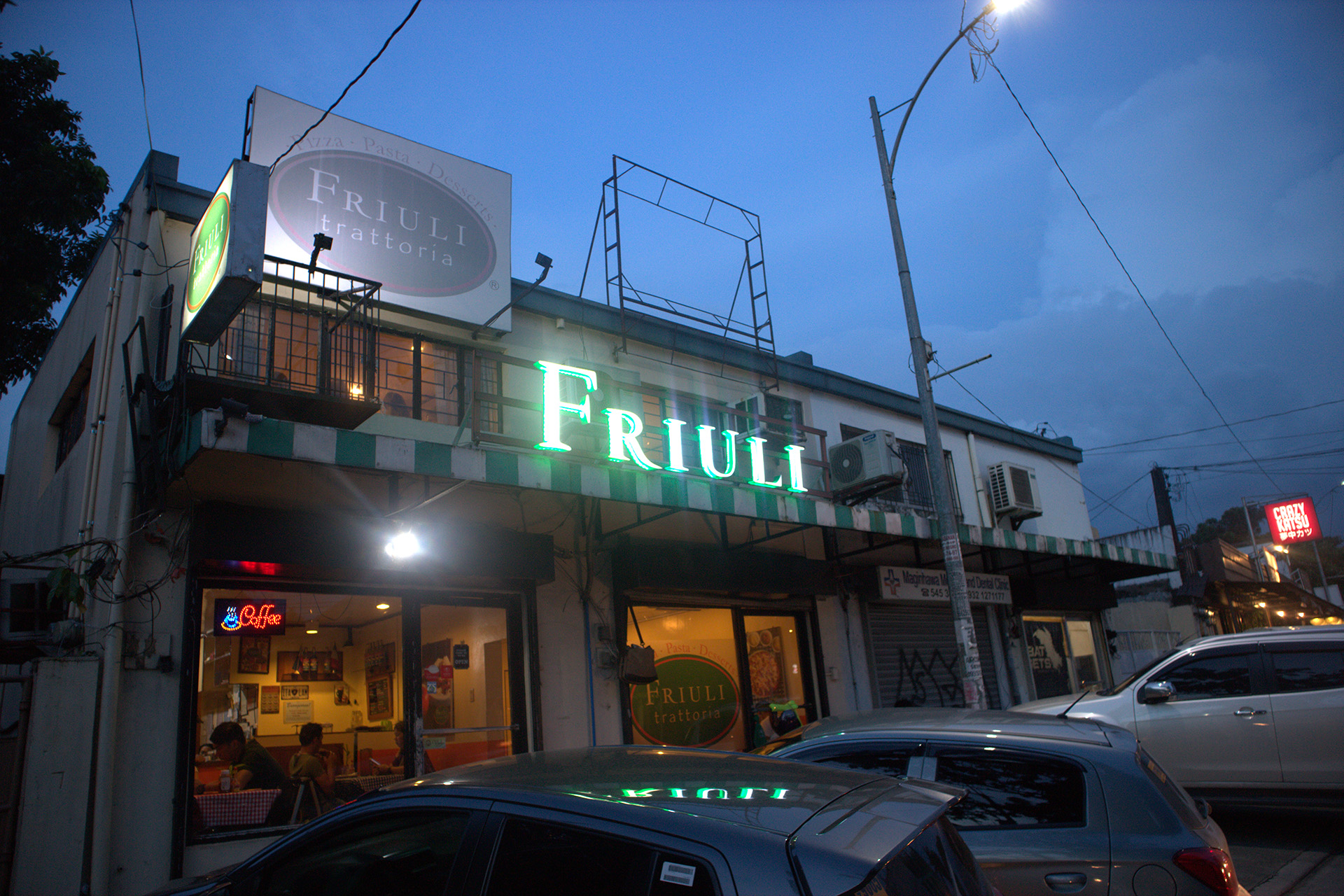 Friuli Trattoria, Maginhawa — Italian trattoria for pizza and pasta in QC