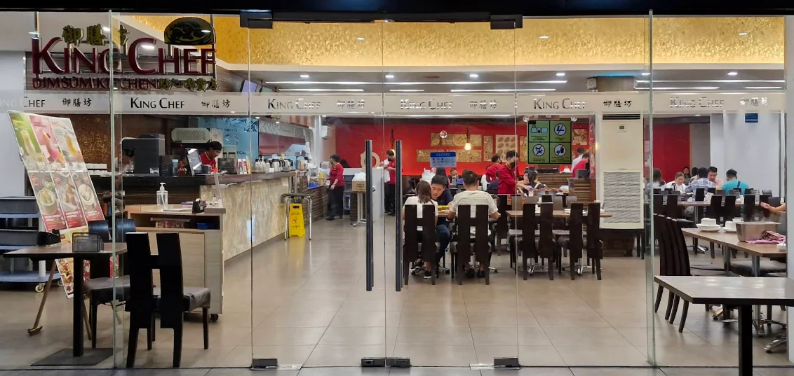 King Chef Dimsum Kitchen Banawe restaurant in Quezon City - exterior view and dining atmosphere