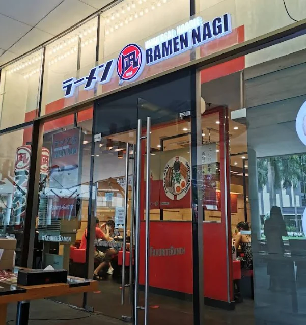 Ramen Nagi Robinsons Magnolia restaurant in Quezon City - exterior view and dining atmosphere