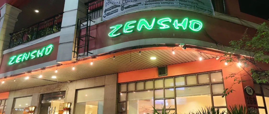 Zensho restaurant in Quezon City - exterior view and dining atmosphere