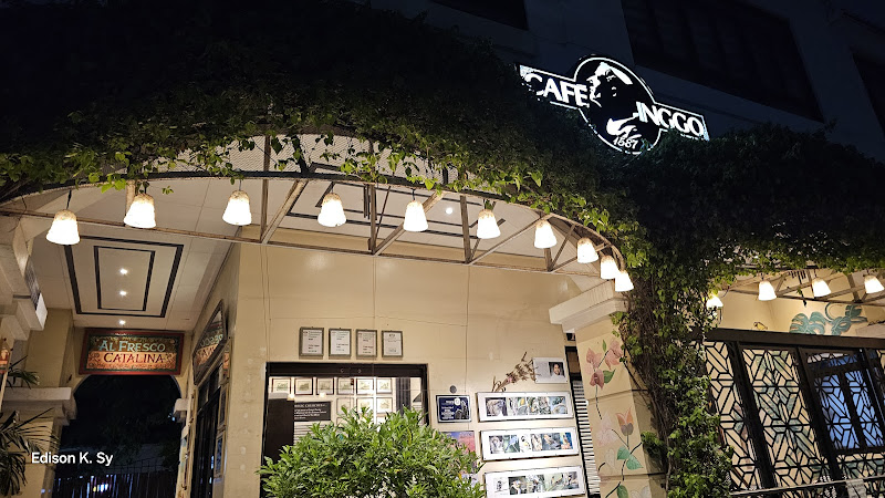 Café Inggo 1587 restaurant in Quezon City - exterior view and dining atmosphere