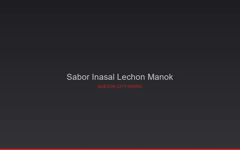 Sabor Inasal Lechon Manok