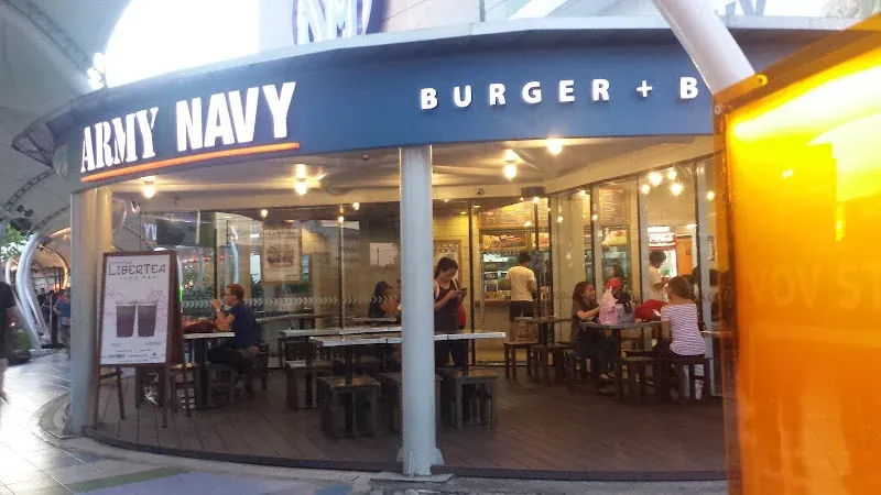 Armynavy Burger + Burrito restaurant in Quezon City